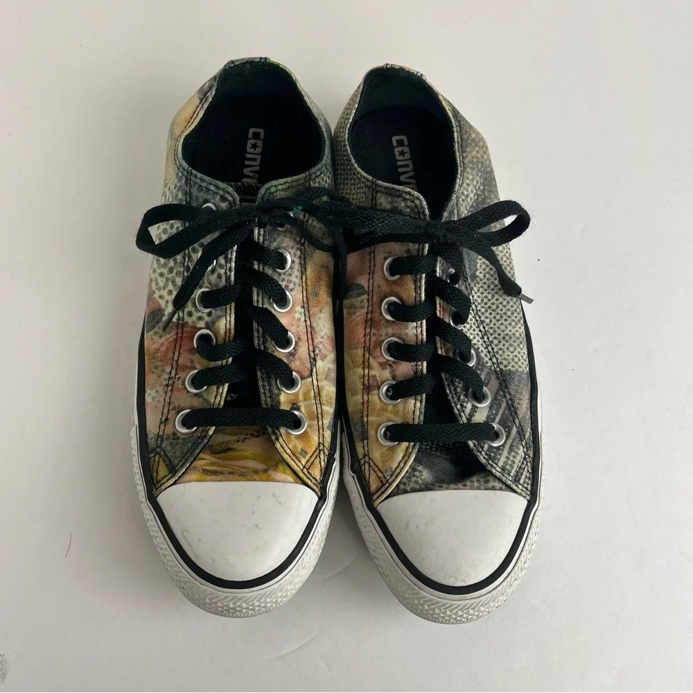 Converse All Star Digital Rose Multicolor Low-Top Sneakers Women’s Sz 8 Boho